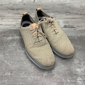 Cole Haan Zerogrand Tan Wingtip Mesh Shoes 7.5 M